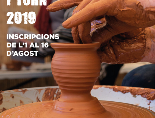 El dia 1 d’agost s’obre el període de preinscripció dels cursos 2019-2020 de l’Escola Municipal de Ceràmica